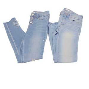 Old Navy Rockstar Super Skinny Jeggings - 2 pair Girls Size 8